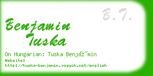 benjamin tuska business card